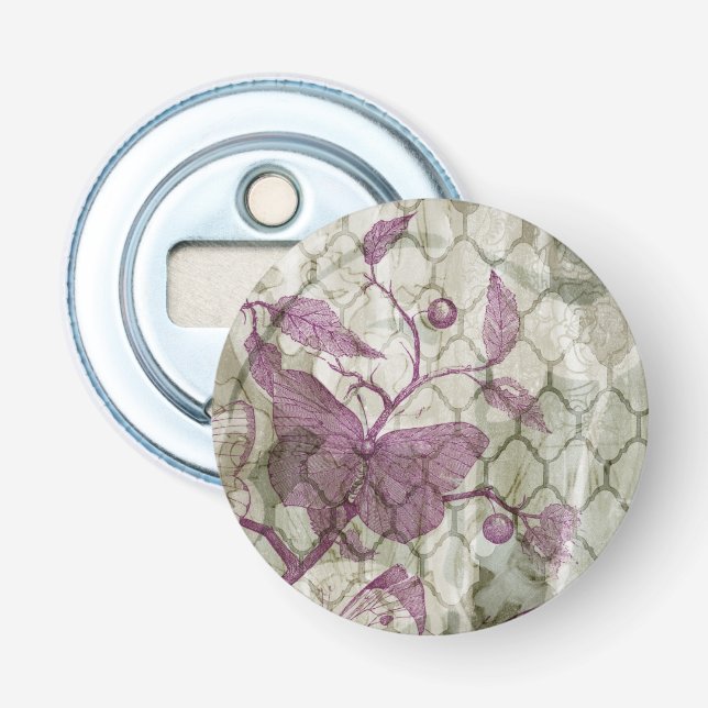 Arabesque Butterflies III Bottle Opener (Front)