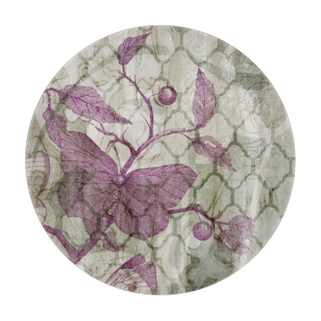 Arabesque Butterflies III Cutting Board (Front)