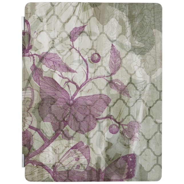 Arabesque Butterflies III iPad Smart Cover (Front)