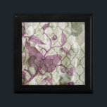 Arabesque Butterflies III Keepsake Box<br><div class="desc">Animals</div>