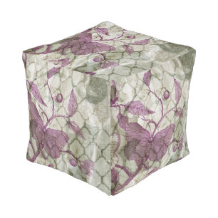 Arabesque Butterflies III Pouf