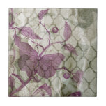 Arabesque Butterflies III Tile<br><div class="desc">Animals</div>