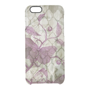 Arabesque Butterflies III Clear iPhone 6/6S Case