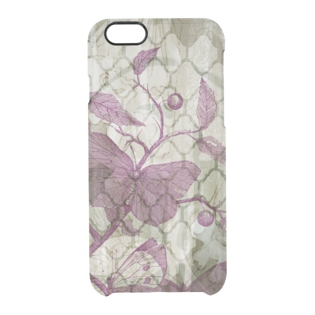 Arabesque Butterflies III Uncommon iPhone Case (Back)