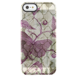 Arabesque Butterflies III Clear iPhone SE/5/5s Case