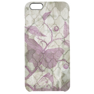 Arabesque Butterflies III Clear iPhone 6 Plus Case