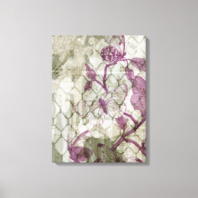 Arabesque Butterflies IV Canvas Print (Front)