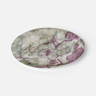 Arabesque Butterflies IV Paper Plates