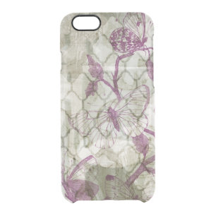 Arabesque Butterflies IV Clear iPhone 6/6S Case