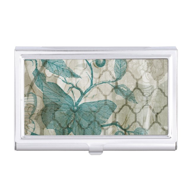Arabesque Butterflies V Case For Business Cards (Front)
