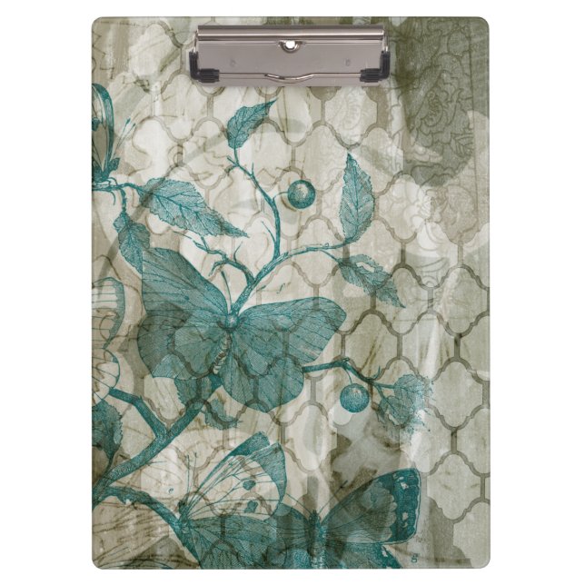 Arabesque Butterflies V Clipboard (Front)
