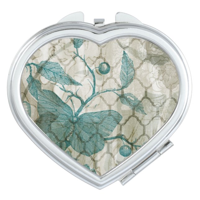 Arabesque Butterflies V Compact Mirror (Front)