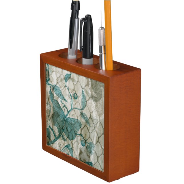 Arabesque Butterflies V Desk Organizer (In Situ)