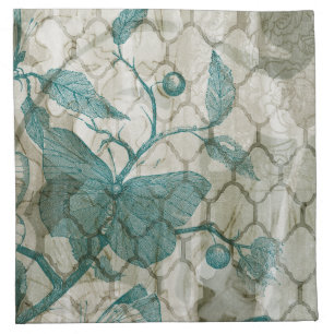 Arabesque Butterflies V Napkin