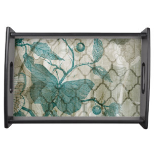 Arabesque Butterflies V Serving Tray