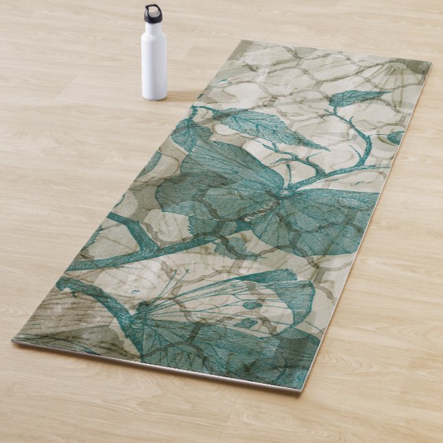 Arabesque Butterflies V Yoga Mat (In Situ)