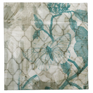 Arabesque Butterflies VI Cloth Napkin