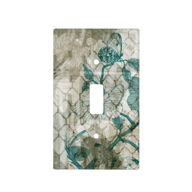 Arabesque Butterflies VI Light Switch Cover (Front)