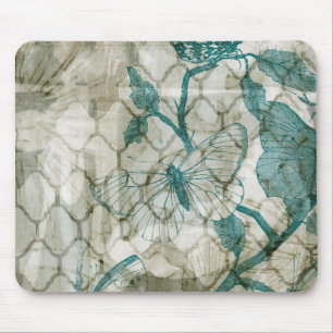 Arabesque Butterflies VI Mouse Pad