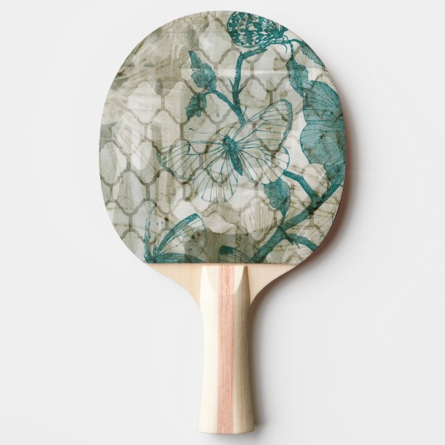 Arabesque Butterflies VI Ping-Pong Paddle (Front)
