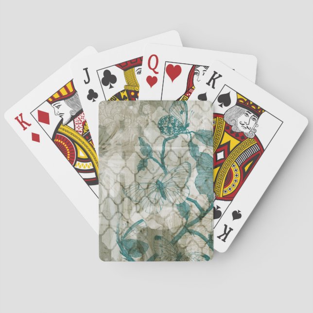 Arabesque Butterflies VI Poker Cards (Back)