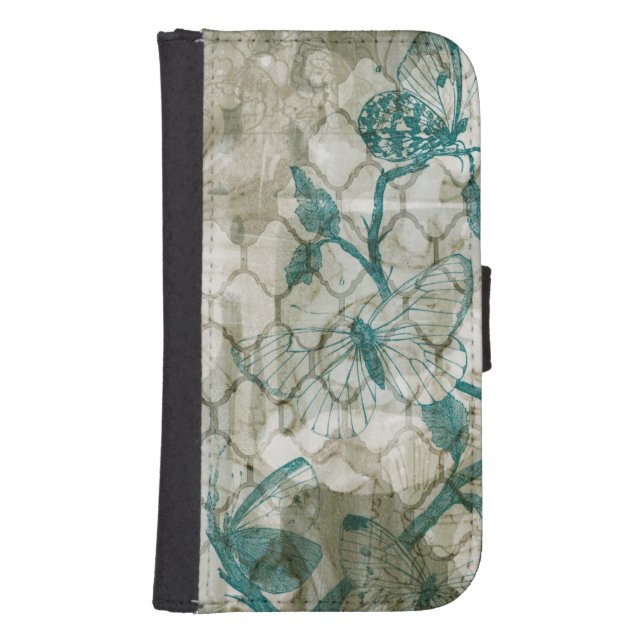 Arabesque Butterflies VI Samsung Galaxy Wallet Case (Front)