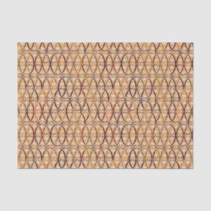 Arabesque damask - brown and camel tan tissue paper