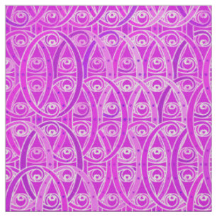 Arabesque damask - lavender and orchid fabric