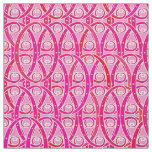 Arabesque damask - strawberry pink fabric