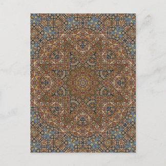 arabesque design postcard