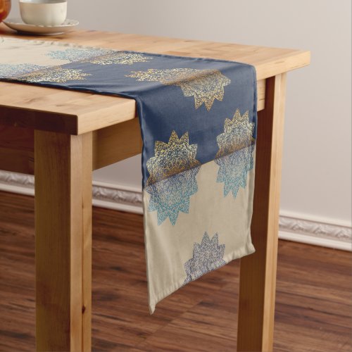 arabesque design short table runner