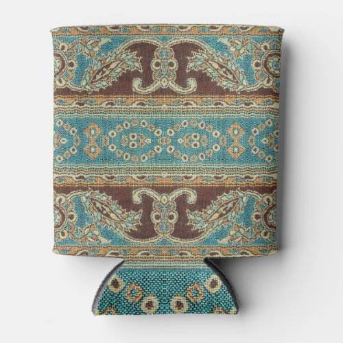 Arabesque Fabric Paisley Oriental Design Can Cooler