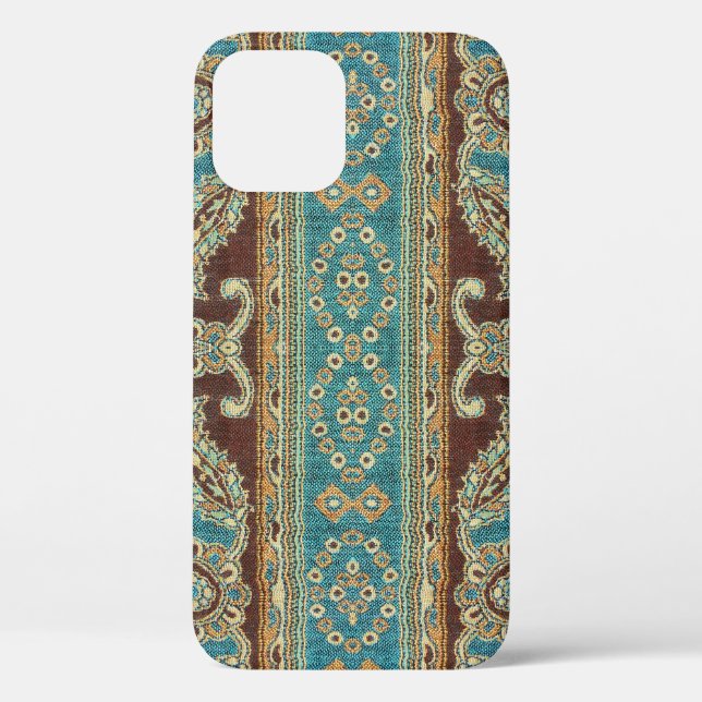 Arabesque Fabric Paisley Oriental Design Case-Mate iPhone Case (Back)
