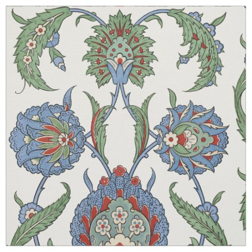 Arabesque floral pattern fabric