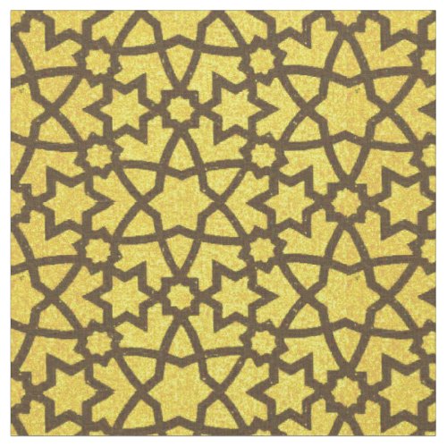 Arabesque grande gold and black fabric