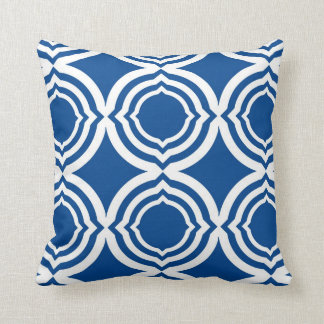 Arabesque II - Indigo Throw Pillow