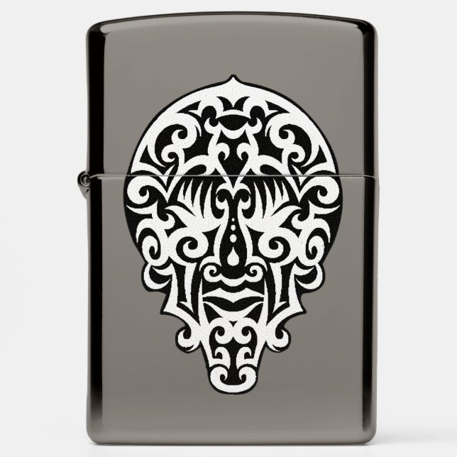 Arabesque Mask Zippo Lighter (Front)