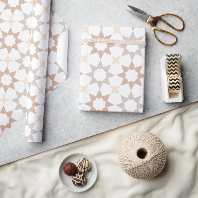 Arabesque Moroccan pattern gift wrapping paper (Crafts)