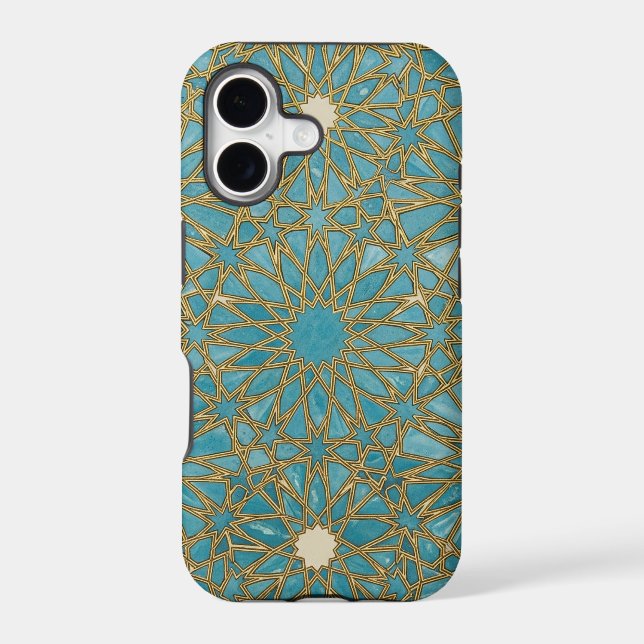 arabesque mosaic pattern iphone case (Back)