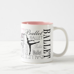 Arabesque Mug w/ Pink Accent (customizable)