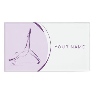 Arabesque on the reformer   Color Name Tag