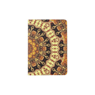 Arabesque pattern passport holder