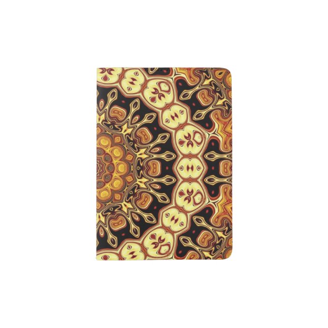 Arabesque pattern passport holder (Front)