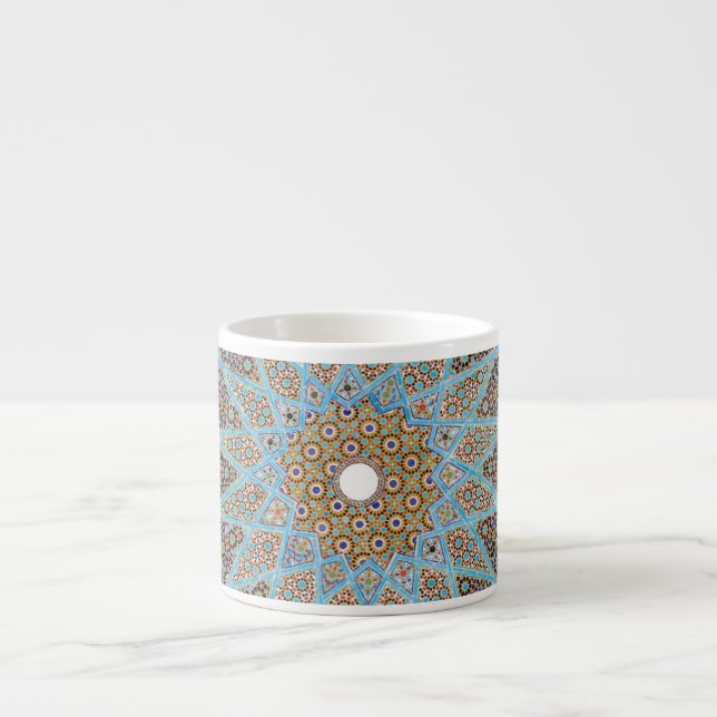 Arabesque Persian Oriental Arabic Turkish Decor Espresso Cup (Front)