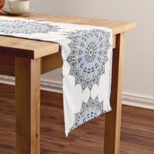 Arabesque Persian Oriental Arabic Turkish Decor Short Table Runner
