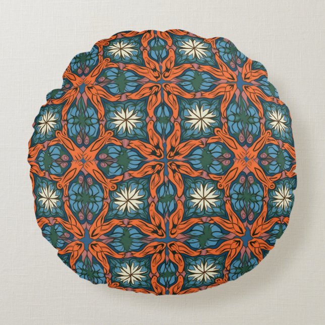 Arabesque Petten Round Pillow (Front)