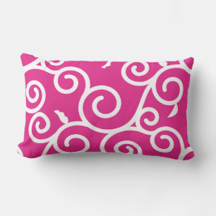 Arabesque [pink] - Japanese Traditional Pattern Lumbar Pillow