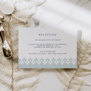 Arabesque Reception Card Mist