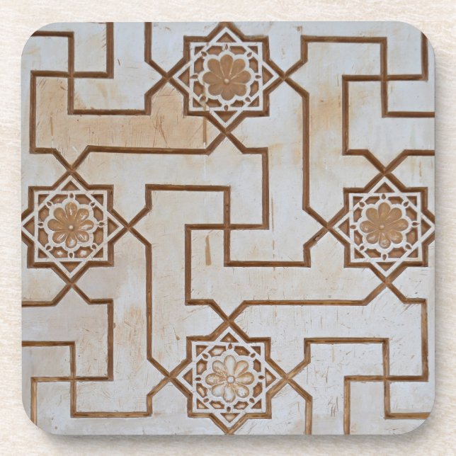 Arabesque Style Mosaic Beverage Coaster (Front)