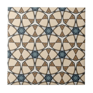 Arabesque Symmetrical Geometric Pattern Ceramic Tile